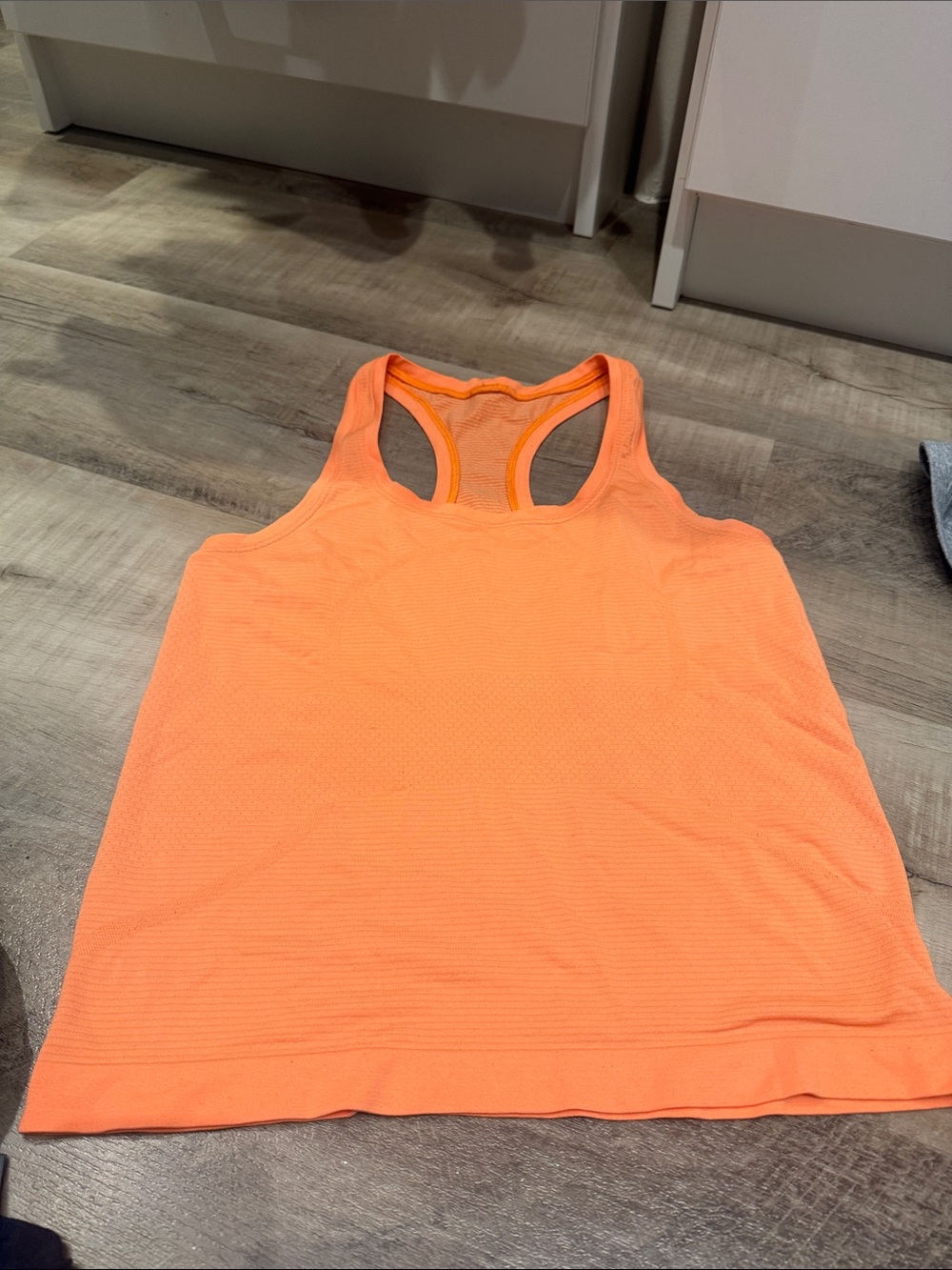 Lululemon Orange Racerback Tank Top